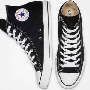 high top black converse